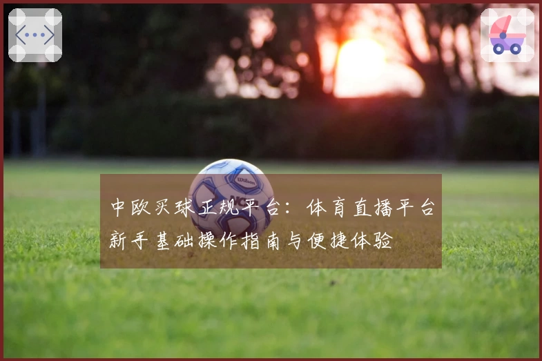中欧买球正规平台：体育直播平台新手基础操作指南与便捷体验